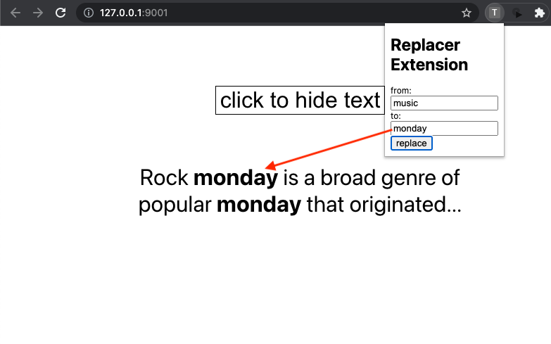 &quot;overview of react application and chrome extension&quot;