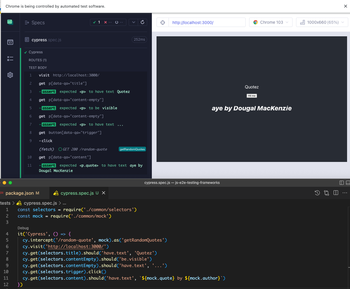 &quot;cypress dashboard running test&quot;