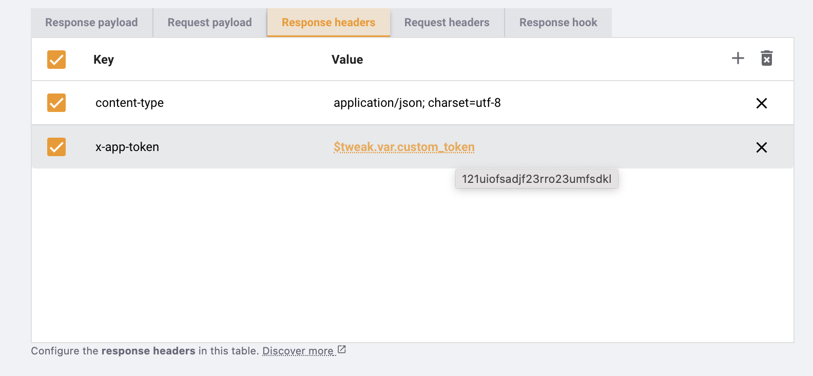 headers table editor in tweak headers table editor in tweak