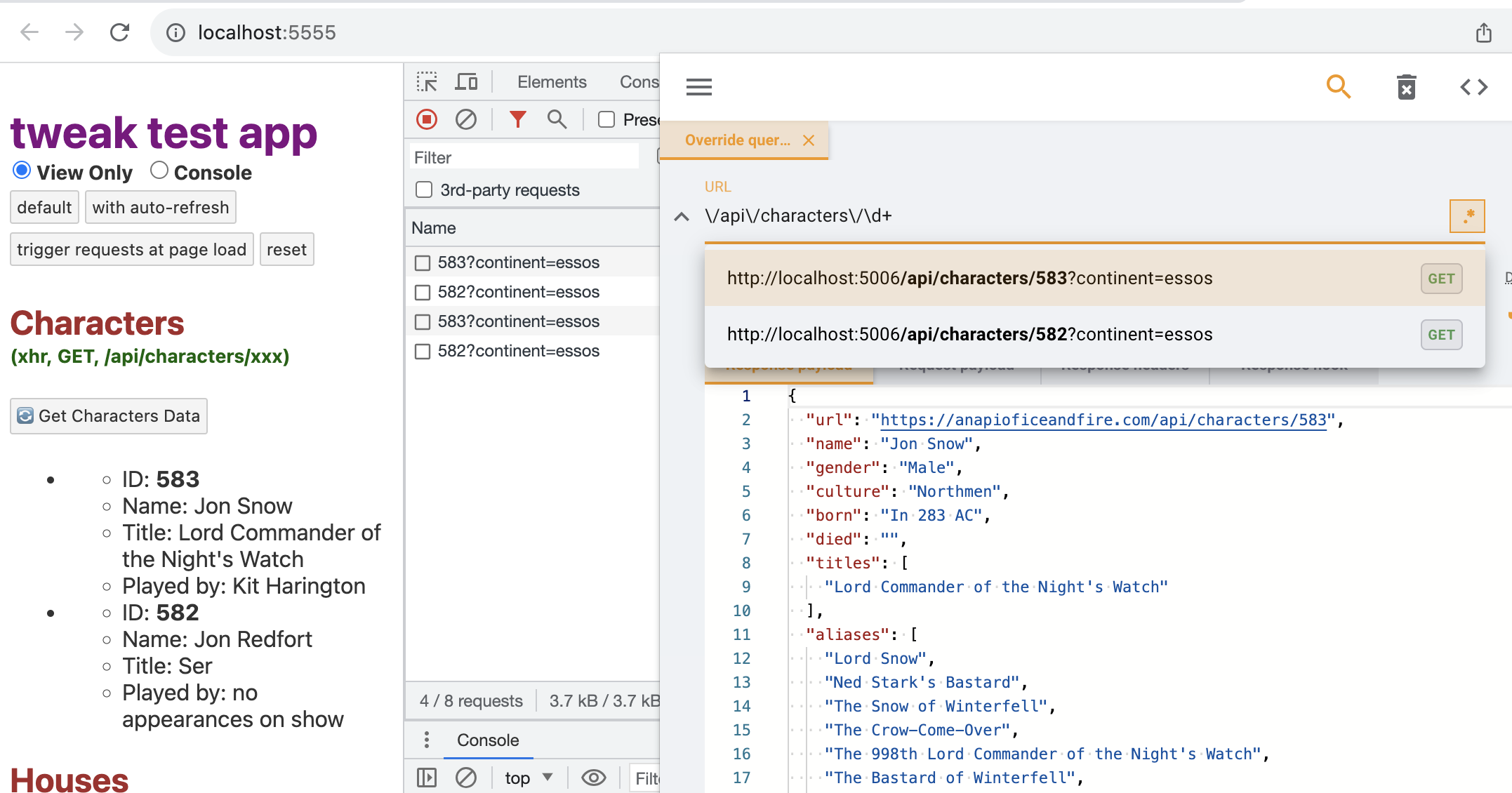tweak rule with broad URL expression